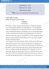 Đề thi học kì 1 Văn 10 Cánh diều - Đề số 17